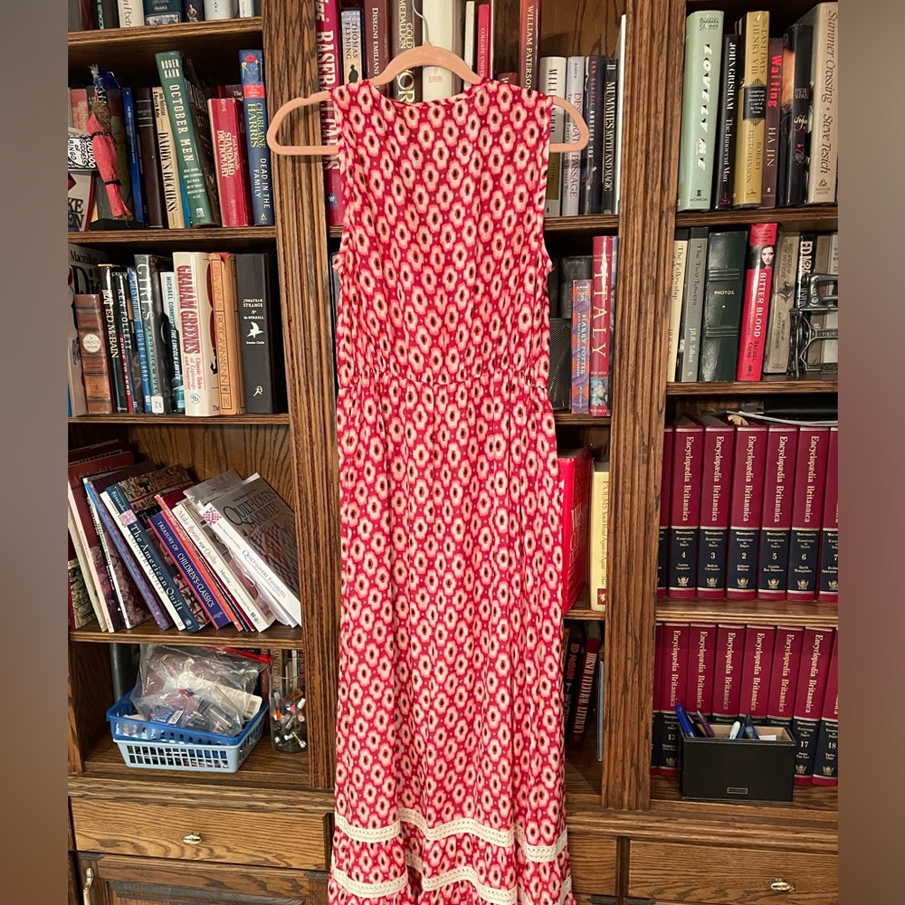 kate spade Red and White Long Sleeve Dress - Picture 5 of 7